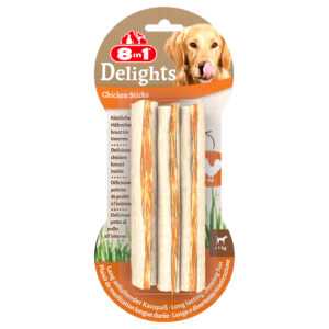 75g Sticksuri de ros cu pui 8in1 Delights Snackuri câini