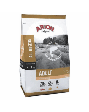 ARION Grain Free Adult Salmon&Potato 12kg Sac hrana pentru caini, cu somon si cartofi