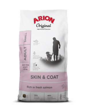 ARION Original Skin & Coat Adult Small Salmon Rice 2 kg hrana caini, cu somon