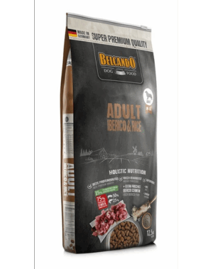 BELCANDO Adult Iberico & Orez hrana uscata pentru caini, talie M-XL, 12,5 kg
