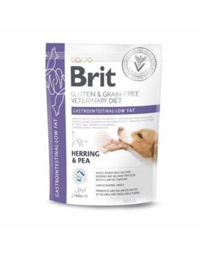 BRIT Grain Free Veterinary Diets Dog Gastrointestinal Low Fat 400 g hrana dietetica pentru caini