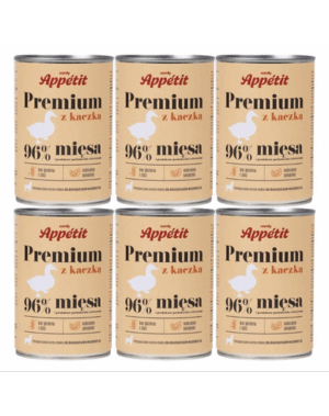 COMFY APPETIT PREMIUM pachet conserve hrana caine 6×400 g cu rata
