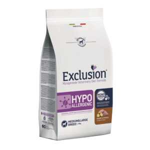 EXCLUSION Monoprotein VD Hypoallergenic Medium&Large, M-XL, Iepure și Cartofi, dietă veterinară, hrană uscată fără cereale câini, alergii, 12kg