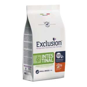 EXCLUSION Monoprotein VD Intestinal Small, XS-S, Porc și Orez, dietă veterinară, hrană uscată câini, sistem digestiv, 2kg