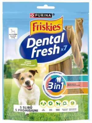 FRISKIES Recompense Dental Fresh 3-în-1 pt câini de Talie Mică, 110g