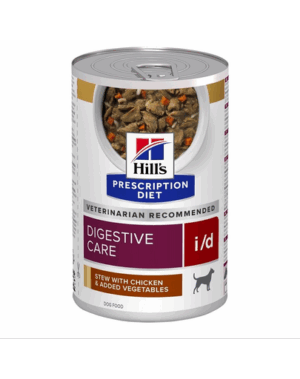 HILL’S Prescription Diet Canine i/d Digestive Care Stew Hrana umeda caine cu probleme digestive, cu pui si legume 354 g