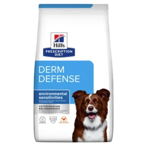Hrana dietetica pentru caini Hill s PD Derm Defense cu pui 1,5 kg