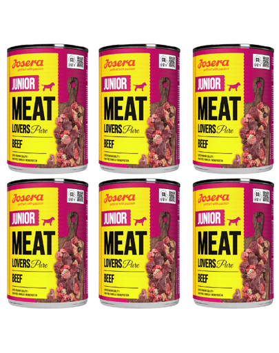 JOSERA Meat Lovers Junior Pure set conserve 6x400g caini juniori