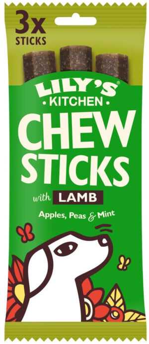 LILY’S KITCHEN Chew Sticks Recompensă pentru câini Miel 120g