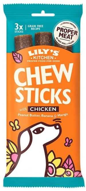 LILY’S KITCHEN Chew Sticks Recompensă pentru câini Pui 120g