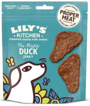 LILY’S KITCHEN Jerky Recompensă pentru câini The Mighty Duck, cu Raţă 70g