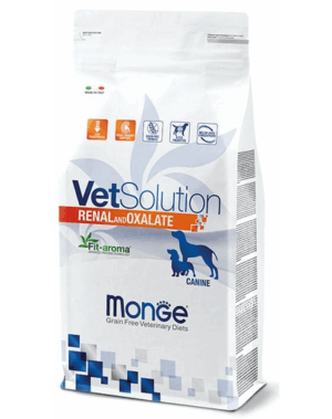 MONGE Vet Solution Dog Renal and Oxalate 12 kg hrana dietetica pentru caini pentru sustinerea functiei renale