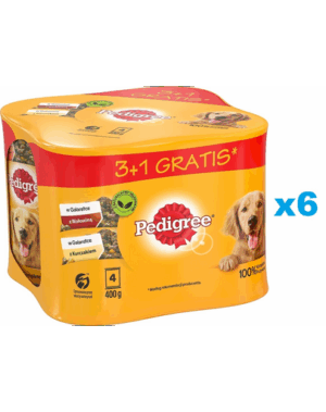 PEDIGREE Adult 24×400 g hrana in jeleu, cu pui si vita