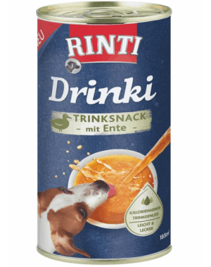 RINTI Drinki hrana lichia pentru caini 24x185ml cu rata