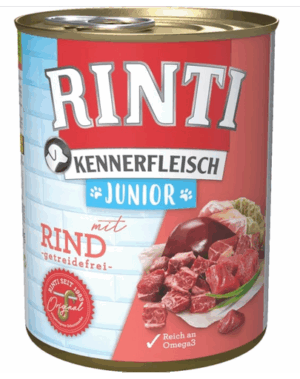 RINTI Kennerfleish Junior Beef 800 g Hrana umeda pentru catei, cu vita