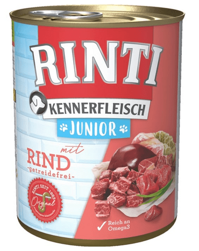 RINTI Kennerfleish Junior Beef 800 g Hrana umeda pentru catei, cu vita