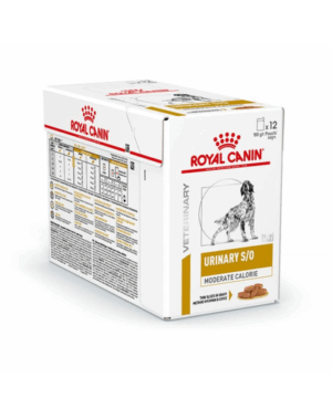 ROYAL CANIN Dog Urinary S/O Moderate Calories 12 x 100 g hrana umeda dietetica cu continut scazut de calorii pentru caini adulti cu tulburari ale tractului urinar inferior