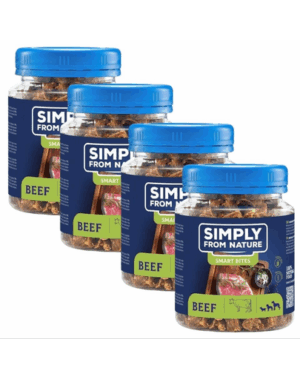 SIMPLY FROM NATURE Smart Bites 4×130 g cu vita, pentru caine